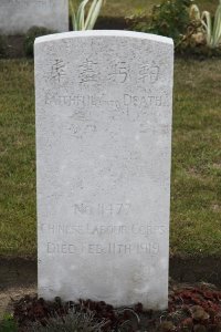 Les Baraques Military Cemetery Sangatte - Hu Te Sheng, 